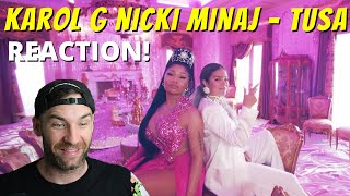 KAROL G Nicki Minaj  Tusa Official Video REACTION  My First Time Listening to KAROL G [upl. by Lust]