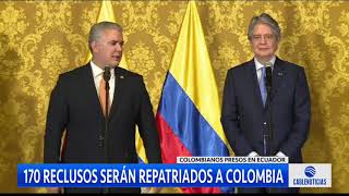 Colombianos presos en Ecuador serán repatriados a Colombia [upl. by Dawes565]