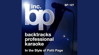 Tennessee Waltz Karaoke Instrumental Track In the Style of Patti Page [upl. by Reames]