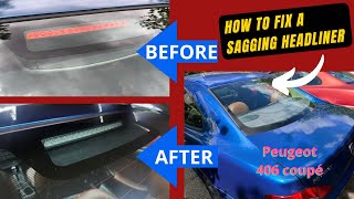 Fix the sagging headliner around the third brake light [upl. by Selima]