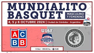 U16F  ACBB A Córdoba Argentina vs Tabaré Montevideo Uruguay  Octubre 2024 [upl. by Oliviero]