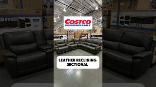 Costco Find July 2024 Leather Power Reclining Sectional costco homefurniture shorts [upl. by Noffihc]