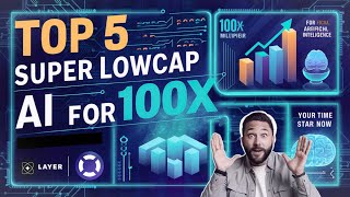 TOP 5 SUPER LOWCAP AI COINS FOR 100X 💎🥳 BIGGEST POTENTIAL 😎🚀 MEGA BULLISH COINS [upl. by Hay966]