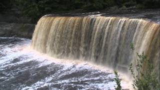 Walk behind Tahquamenon Falls with WildWomanOutdoorscoms Kellie Nightlinger [upl. by Alodie756]