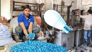 Mass Production of LED Blub Holder  How TO Make a LED Blub Holder in Pakistan techmanufacturer [upl. by Salkin]