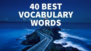 40 Best Vocabulary Words  Learn English  Lucid Explanation  Study IQ Education [upl. by Jamaal]