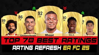 FIFA 25  TOP 70 BEST PLAYER RATINGS EA FC 25 😱🔥 ft Ronaldo Messi Neymar Mbappè Salah [upl. by Yeslehc]