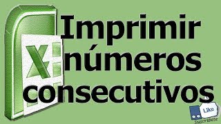 imprimir numeros consecutivos [upl. by Ycrep]