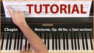 CHOPIN Nocturne Op 48 No 1 DETAILED TUTORIAL last section [upl. by Neva]