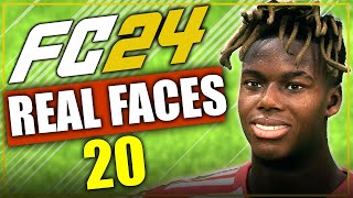 FC 24 ⚽ All NEW U20 Wonderkids with Real Faces YOUNG TALENTS  Career Mode [upl. by Mayram]