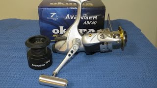 Okuma Avenger ABF40 Baitfeeder Spinning Reel [upl. by Anwahsat]