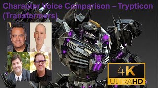 Character Voice Comparison  Trypticon Transformers [upl. by Jenni700]