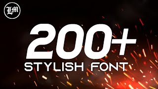 200 Stylish Font Download  Stylish English Font Download 2022  Best English Font 2022 [upl. by Ahsened816]