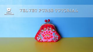 Velvet pouche tutorial [upl. by Kcim492]