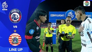 Arema FC vs Persija Jakarta  Line Up amp Kick Off BRI Liga 1 202425 [upl. by Air]