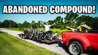 Taking DirtBikes And Quads To An Abandoned Compound  Braap Vlogs [upl. by Eldon]