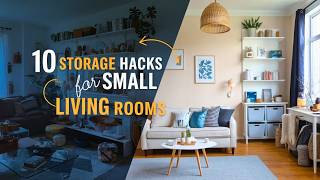 Small Living Room Here Are 10 MustHave Storage Solutions You Need [upl. by Elkraps]