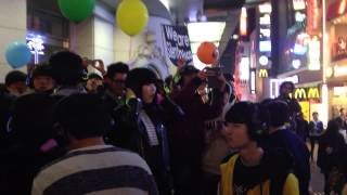 Silent Disco in Myeongdong Seoul South Korea [upl. by Ullund]