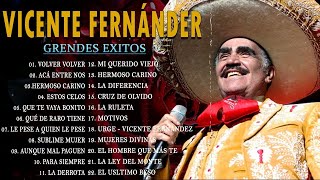 VICENTE FERNANDEZ MEJORES CANCIONES VICENTE FERNANDEZ 40 GRANDES ÉXITOS MIX [upl. by Anawqahs63]