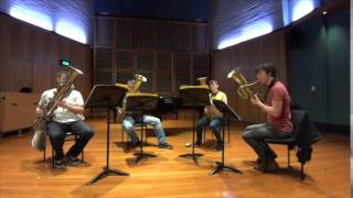 Sydney Ophicleide Quartet plays Telemann [upl. by Hally]