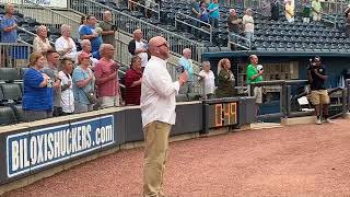 National Anthem at the Biloxi Shuckers Game [upl. by Driscoll903]