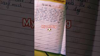 My pet dog essay Easy lines about my pet dog [upl. by Syck]