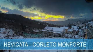 Corleto Monforte  Timelapse nevicata [upl. by Aniale]