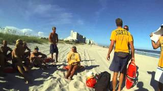 Typical Day as a Lacks Lifeguard Myrtle Beach GoPro Hero3 Black edition [upl. by Nojel599]