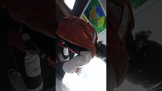 Epic Skydiving Fail Attempted Front Flip Ends in Rocketing Fetal Dive parachute shorts short [upl. by Lovering344]