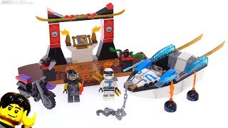 LEGO Ninjago Juniors Zanes Ninja Boat Pursuit review 10755 [upl. by Aiki789]