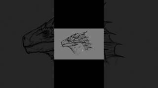 Balerion the Black Dread 🔥🐲 balerion drawing draw artist houseofthedragon fanart [upl. by Aylad]