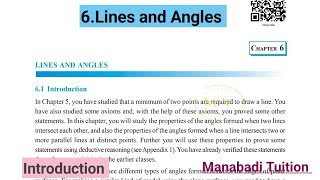 9th class mathsChapter 6💁Lines and Angles 🤷‍♀️Introductionwith notes [upl. by Bradford765]