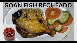 Goan  Style Pomfret Recheado  How To Make Goan Recheado Masala Recipe  With English Subtitles [upl. by Smiley888]