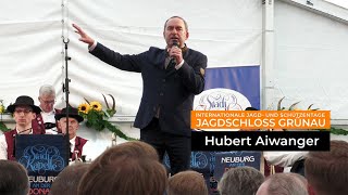 Hubert Aiwanger spricht auf der Internationalen Jagd und Schützentage 2024  Schloss Grünau [upl. by Hacker]