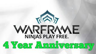 Warframe 4 Year Anniversary Gifts PS4 [upl. by Amelus]