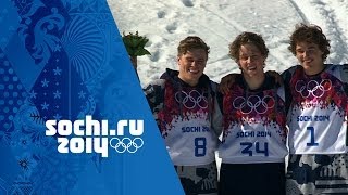 Freestyle Skiing  Mens Ski Slopestyle  Joss Christensen Wins Gold  Sochi 2014 Winter Olympics [upl. by Reivaxe]