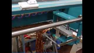 Automat do lamety choinkowej  Automatic machine for christmastree sparkling foil cutter KF11 [upl. by Nomed]