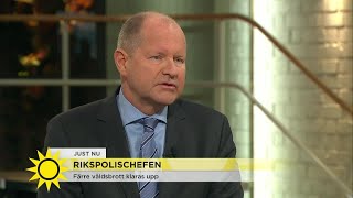 Rikspolischefen vill höja polisernas löner  Nyhetsmorgon TV4 [upl. by Armillda]