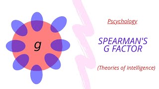 Spearman two factor theory Spearmans g factor  Theory of intelligence  in UrduHindi [upl. by Inna]