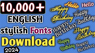 How to download english stylish font [upl. by Belldas]