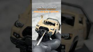 HOW TO CUSTOMIZE TOYOTA TACOMA ​⁠stellarbuilt EDITION hotwheels toyota tacoma diy custom [upl. by Nadnal228]