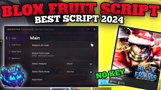 QUANTUM HUB Roblox Script  New Blox Fruits Script Update Best Auto Farm Level [upl. by Elaval]