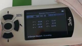 How does 3NH NH310 colorimeter testing the color difference Delta E [upl. by Ydasahc]