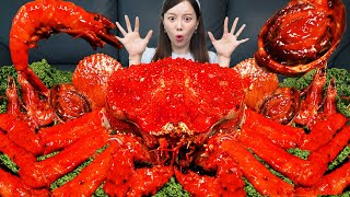 대왕 킹크랩 🦀 전복 가리비 해물찜 먹방 ft 볶음밥 Giant KING CRAB Seafood Boil shrimp Recipe Mukbang ASMR Ssoyoung [upl. by Isac566]