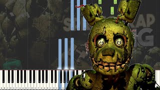 SPRINGTRAP SONG By iTownGamePlay  quotFive Nights at Freddys 3quot Piano tutorial [upl. by Madox]