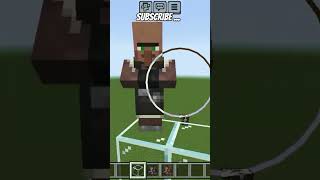 100pileger 🎮vs 1 villager💹 shortsviral minecraft subscribe [upl. by Ramak]