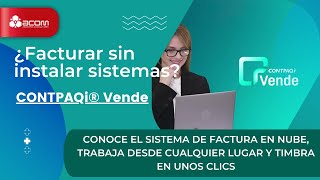 Facturar CFDI 40 de forma sencilla con CONTPAQi® Vende [upl. by Aetnuahs]