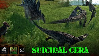 The Isle Evrima  Suicidal Cera  Update 65  Ceratosaurus [upl. by Miquela590]