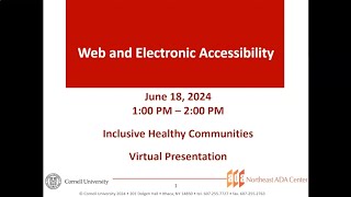 Web and Digital Accessibility [upl. by Akinej]