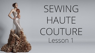 Premium Dress  How to sew Haute Couture Fashion Dress DIY 1 [upl. by Paradies]